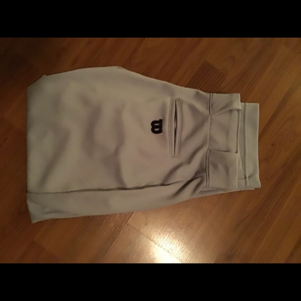 Wilson youth loose relaxed fit gray baseball pants